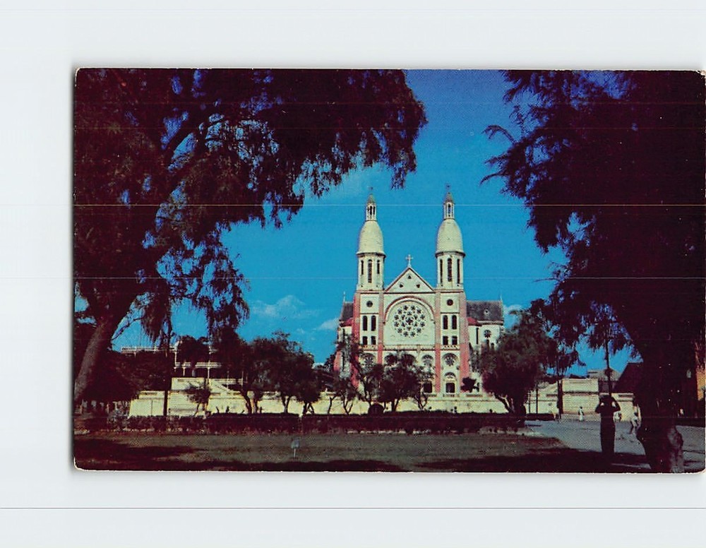 Postcard Roman Catholic Cathedral Port-au-Prince Haiti