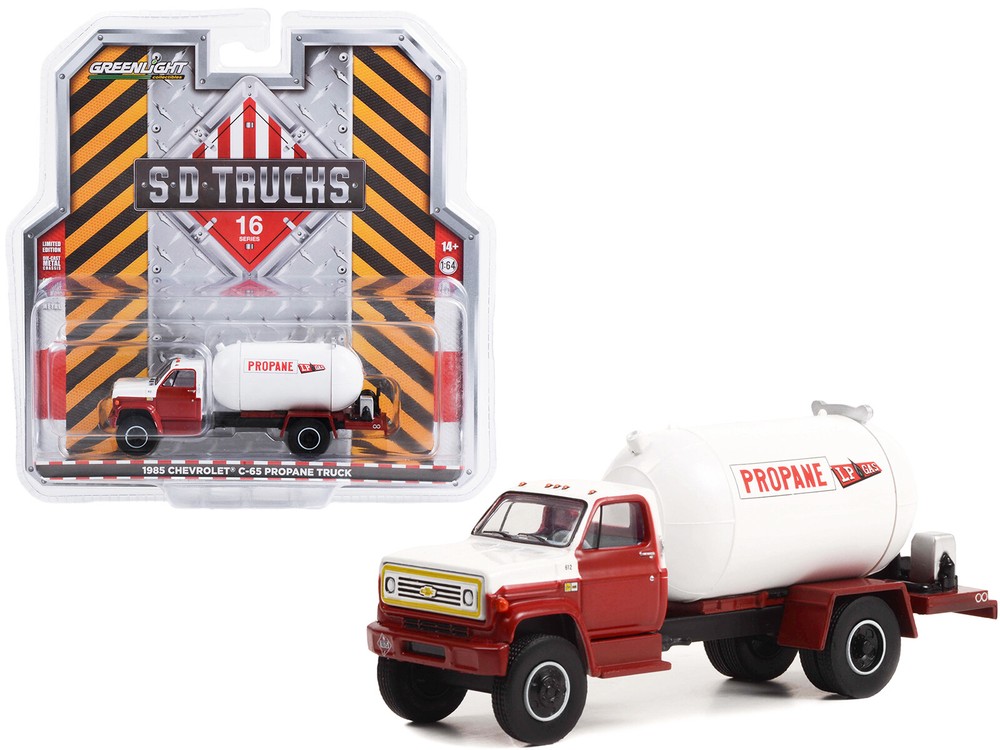 Greenlight 45160A 1985 Chevrolet C-65 Propane Truck LP Gas 1/64 Diecast Model