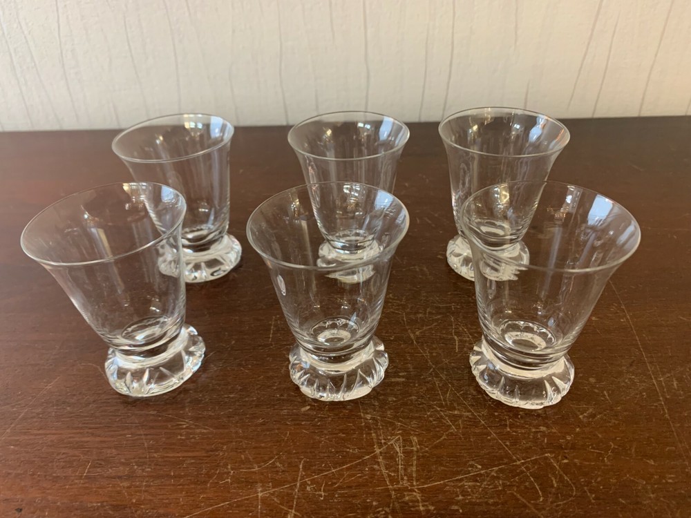 6 White Wine Glasses Model Mado In Daum Crystal France (Price Per Unit)