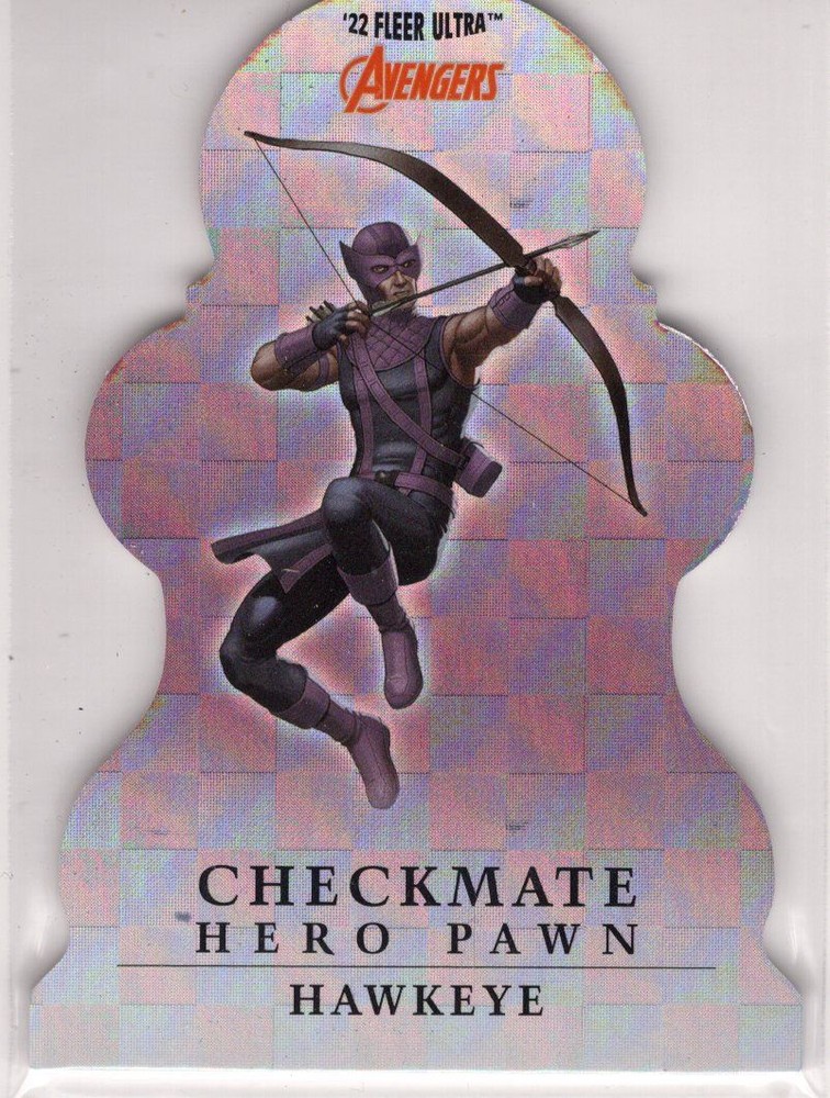 Marvel Fleer Ultra Avengers 2022 Checkmate Chase Card CP-3 Hawkeye