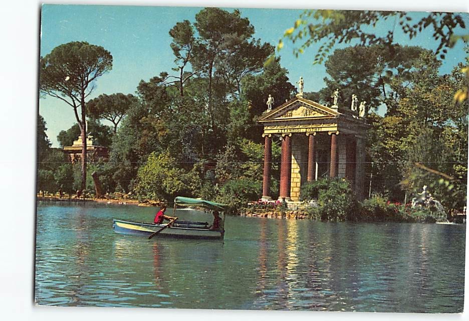 Postcard Le Petit Lac Villa Borghese Rome Italy