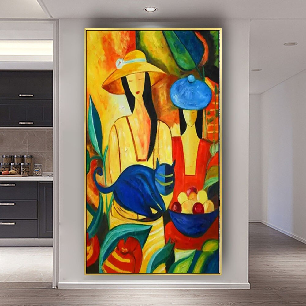 Pop Abstract Wall Art Painting Decor Living Room Hand Painted Oil