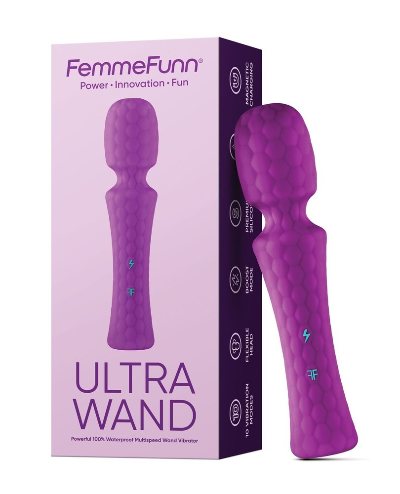 Femme Funn Ultra Wand Vibrator in Purple for Powerful Pleasure