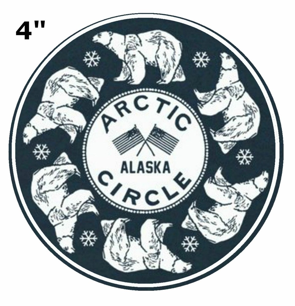 ARCTIC CIRCLE BEARS Car Truck Window Bumper Graphic Vinyl Sticker Decal Souvenir