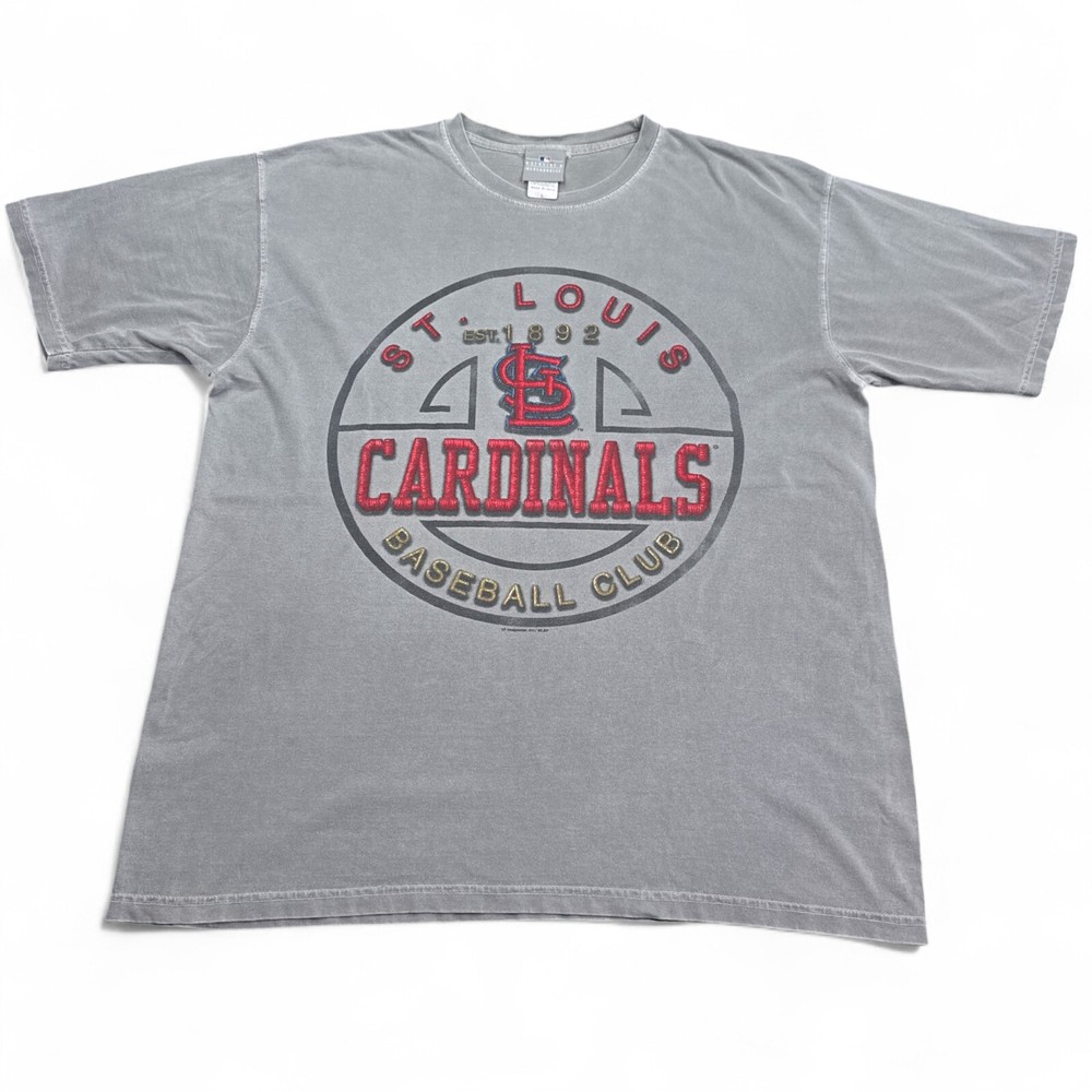 St. Louis Cardinals T Shirt Adult Size Large Vintage Y2K Big Logo MLB Tee