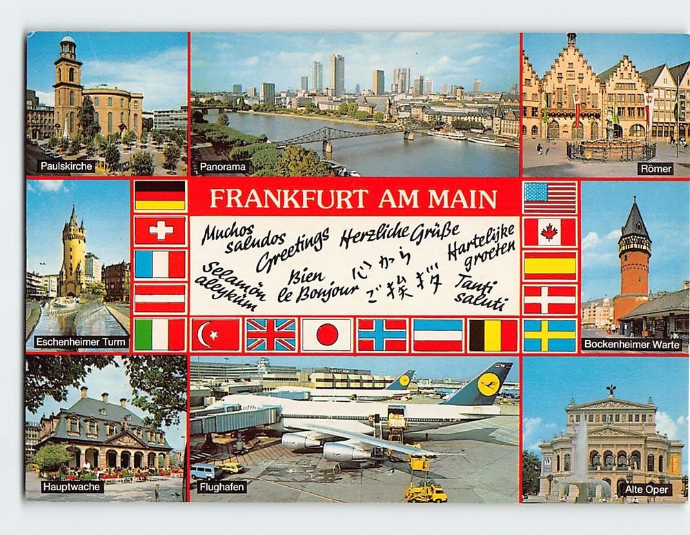Postcard Frankfurt Germany