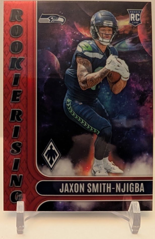 2023 Panini Phoenix Jaxon Smith-Njigba /199 Rookie Rising RED HOLO SP RC