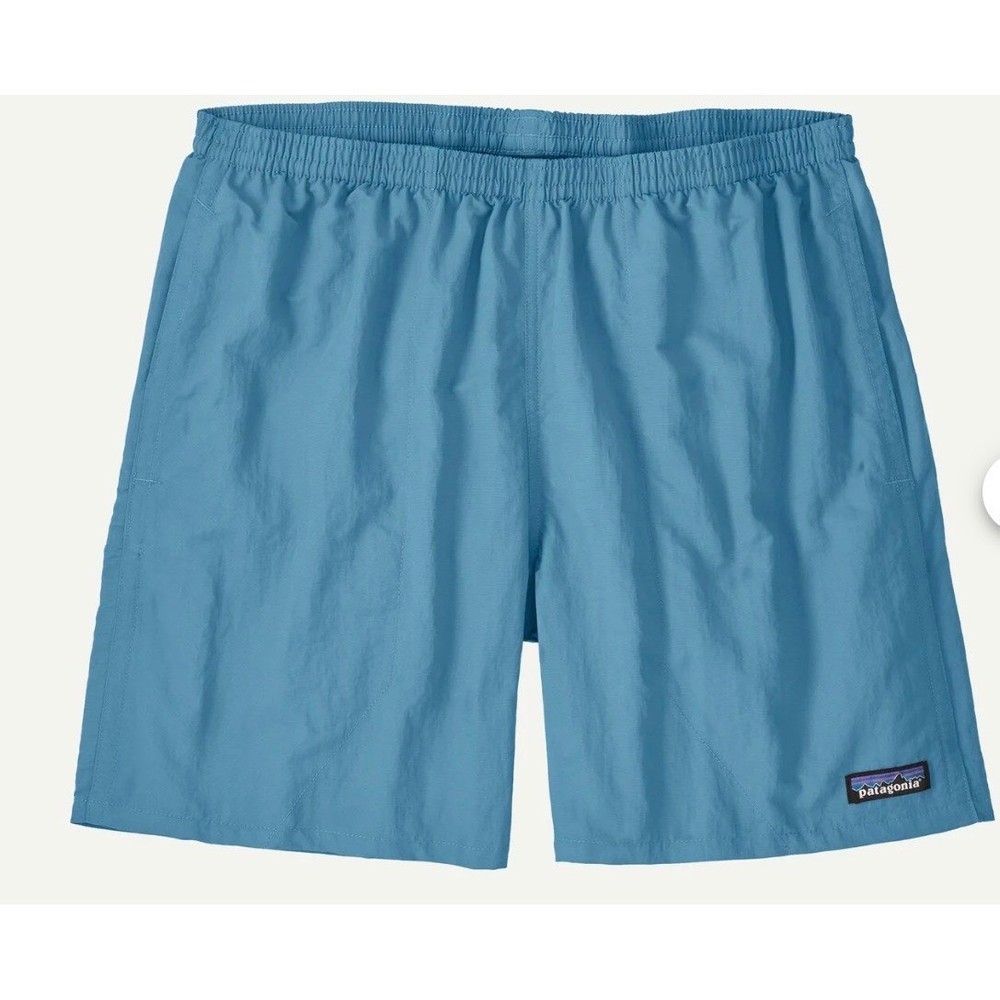 Patagonia Baggies 5 Inch Inseam Shorts Mens Large Light Blue Nylon