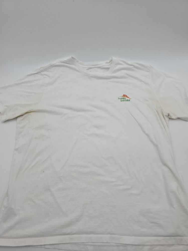 Tommy Bahamas T-Shirt Men 3XL White Graphic Tee.#45644