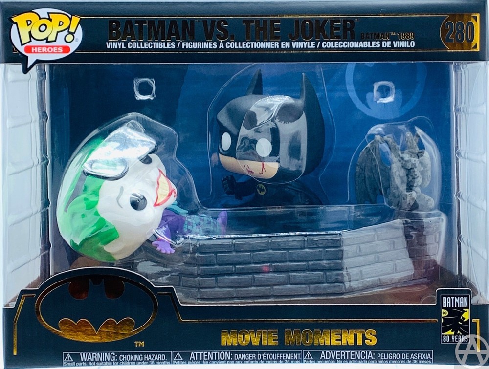 Funko POP Heroes BATMAN vs THE JOKER #280 Batman 1989 Movie Moments