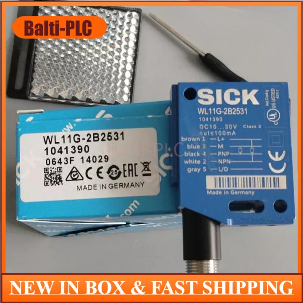 NEW SICK WL11G-2B2531 1041390 WL11G2B2531 Photoelectric Retro-reflective Sensor