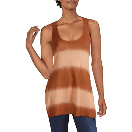Free People NWT We The Free Women's Cotton Striped Tank Top Shirt Orange Size S