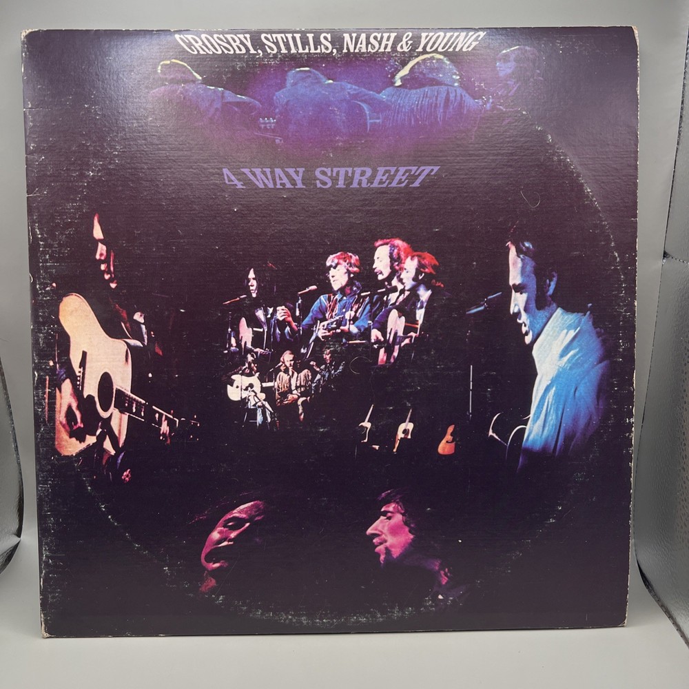 Crosby Stills Nash & Young 4 Way Street 1971 Double Vinyl LP Atlantic Records