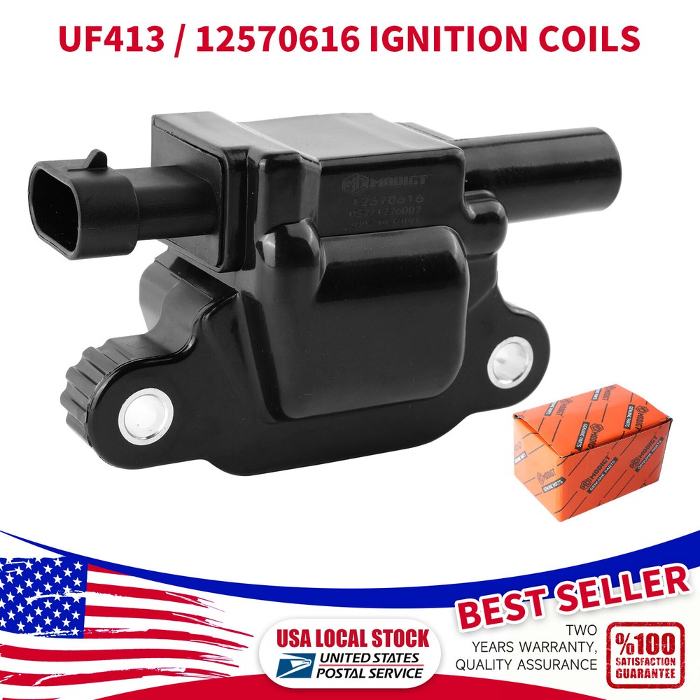 MODIGT OE UF413 High Performance Ignition Coil for Chevy GMC 5.3L 6.2L V8 Engines