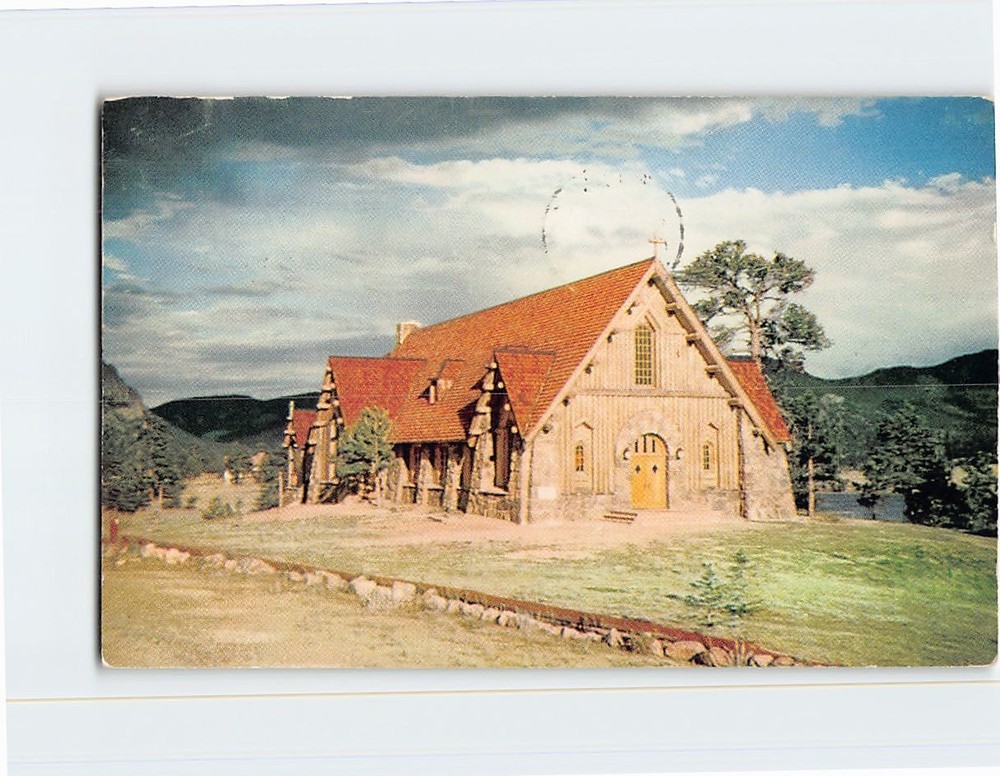 Postcard Our Lady Of The Mountains Catholic Church Estes Park Colorado USA