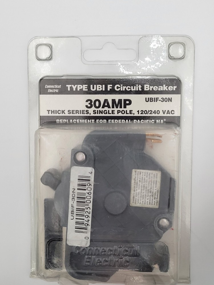 NEW UBI Type F 30A 1-Pole Circuit Breaker UBIF-30N for Federal Pacific NA30