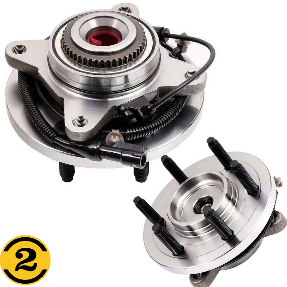2009-2010 Ford F-150 4WD Front Wheel Bearing Hub Assembly 6 Lug H22 NJ Pair