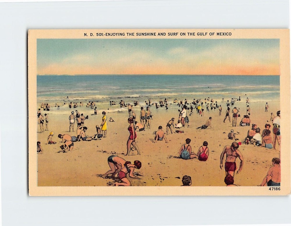 Postcard Beach Scene on the Gulf of Mexico