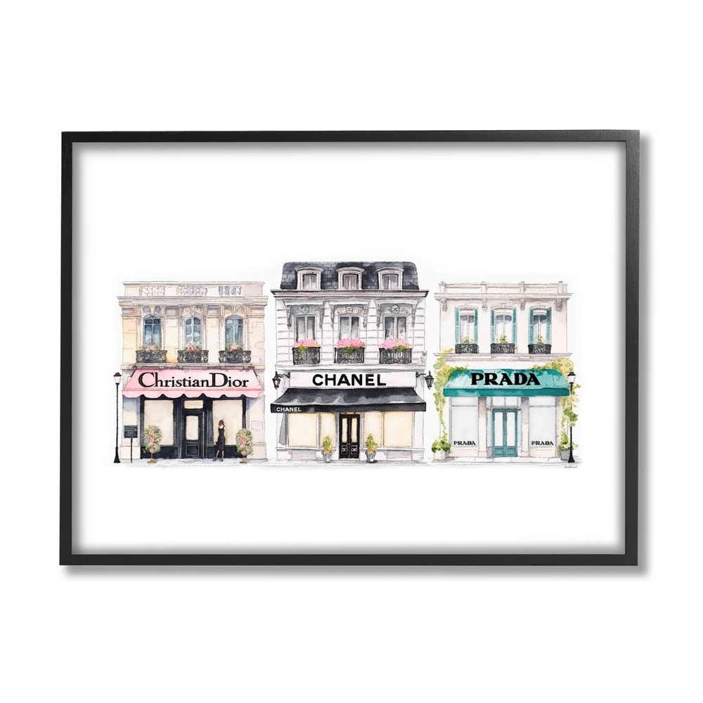 Urban Fashion Storefronts Framed Giclee Art by Amanda Greenwood