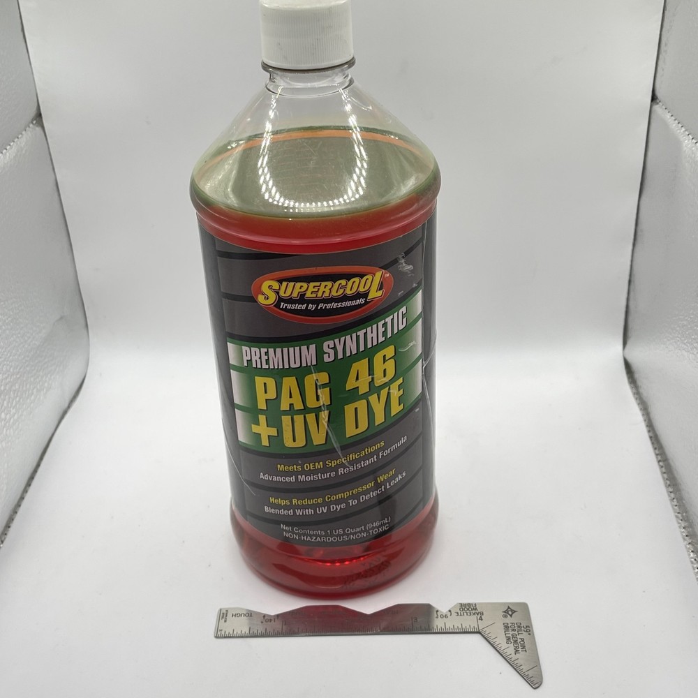 Supercool P46-32D A/C Compressor Pag Lubricant, W/Uv Dye Plastic Bottle-image