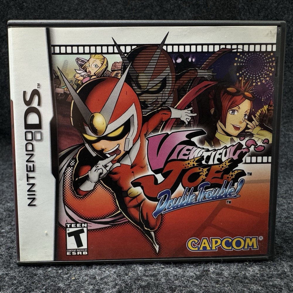 VIEWTIFUL JOE Double Trouble Nintendo DS Capcom CIB Game Manual Tested