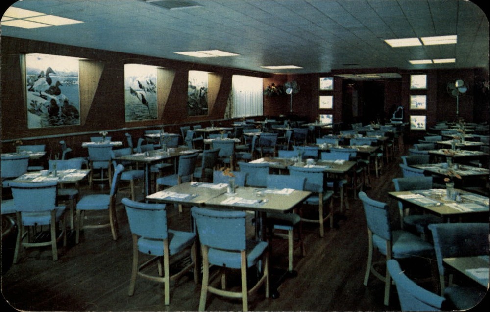 Schaefer's Restaurant Chesapeake City Maryland ~ 1963 vintage postcard