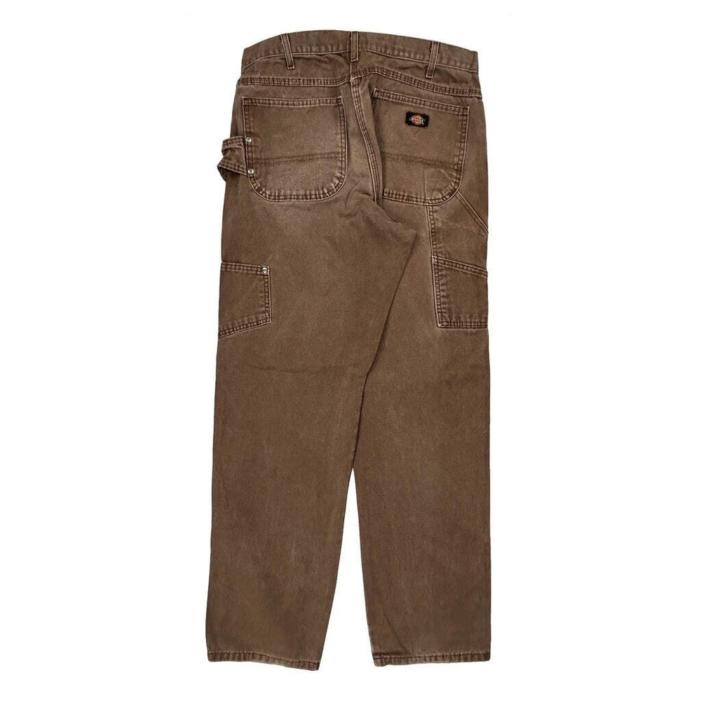 Dickies Carpenter Pants - 33W 34L Brown Cotton