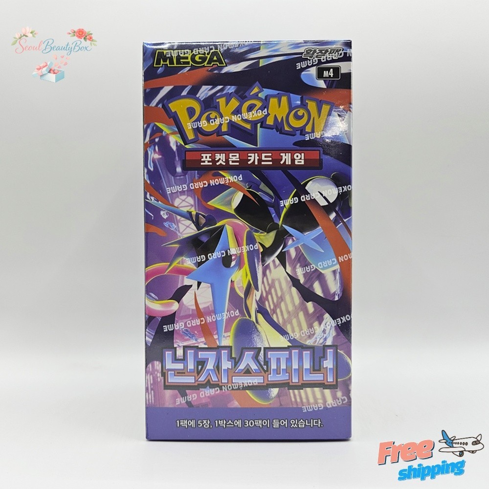 Pokemon Card MEGA Ninja Spinner Booster Box M4 1Box Sealed TCG Korean