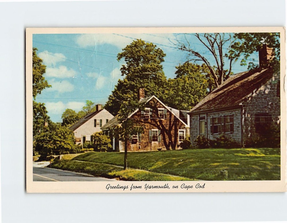 Postcard Greetings from Yarmouth on Cape Cod Yarmouth Massachusetts USA