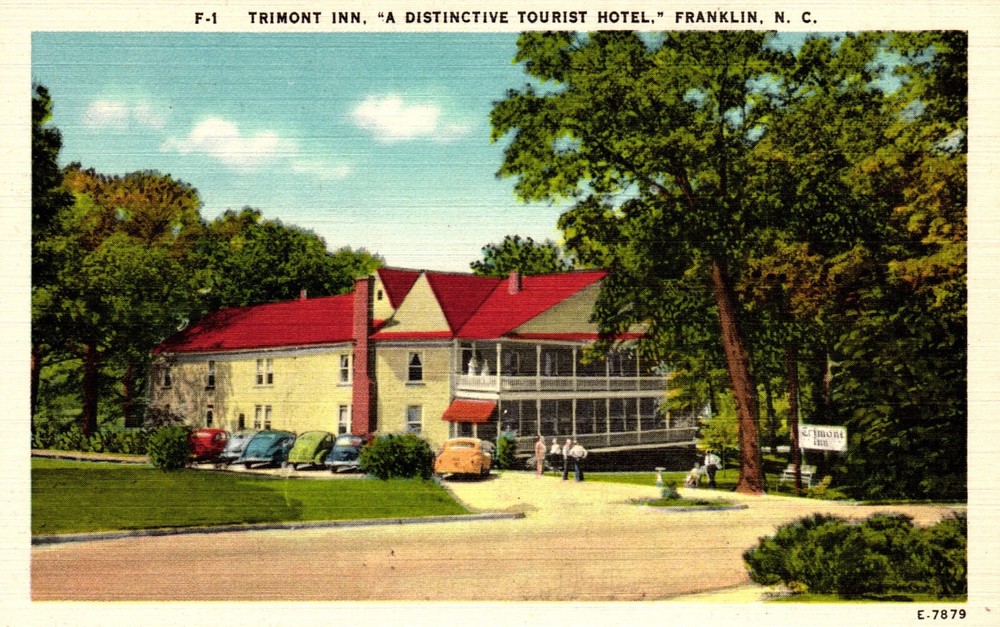 Postcard Trimont Inn a distinctive tourist hotel, Franklin, North Carolina