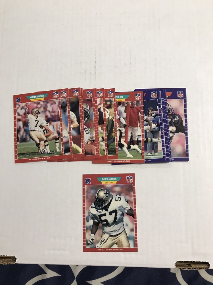 1989 Pro Set Football Series 1 New Orleans Saints Team Lot Of 23 Jackson A