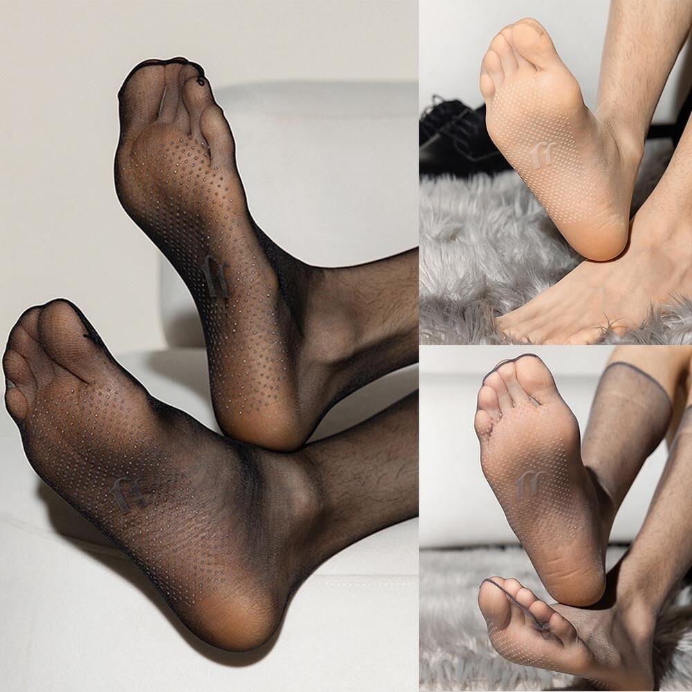 Sleek and Stylish Mens Sheer Stockings Great For Professional Settings