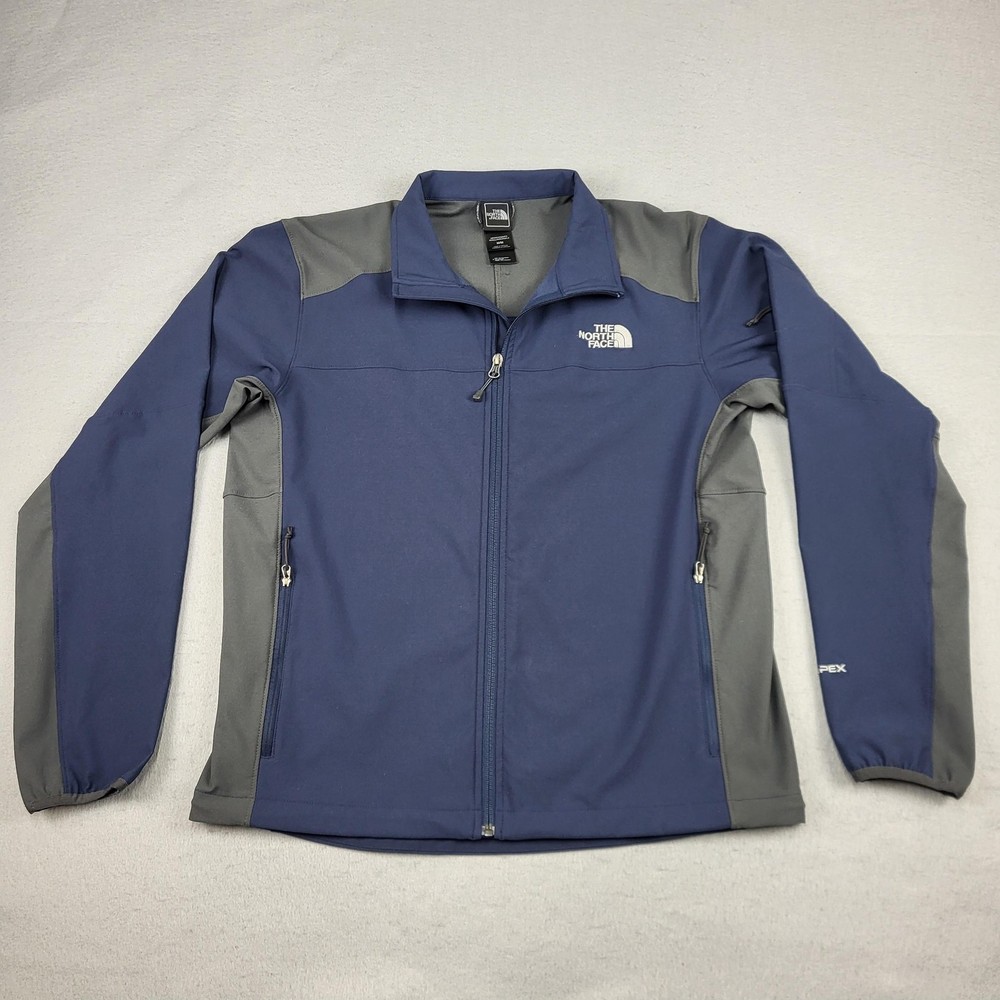The North Face Jacket Mens Medium Blue TNF Apex Softshell Full Zip Windbreaker