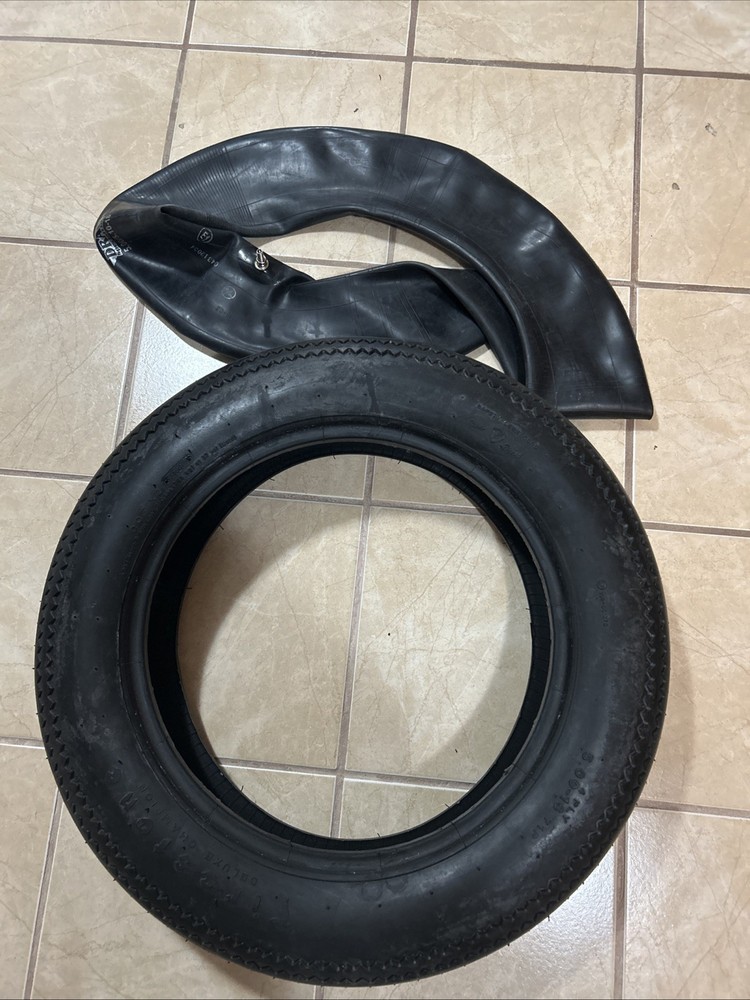 Coker Tire Firestone Deluxe Champion Motorcycle Tire 5.00-16 #72225 + Tube