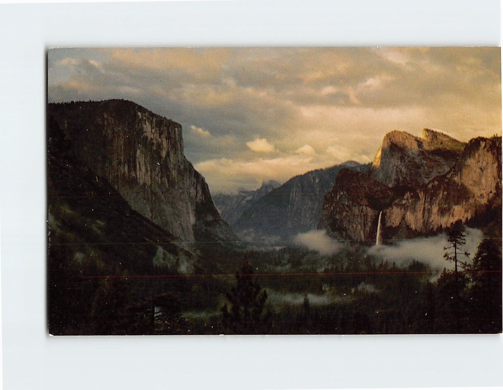 Postcard Yosemite Valley from Wawona Tunnel Yosemite National Park California