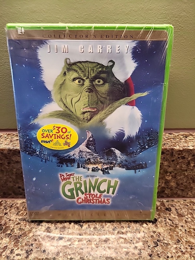 How The Grinch Stole Christmas DVD Dr Seuss Jim Carey NEW  Sealed