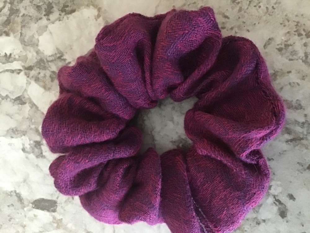 Fuchsia Purple Christmas Scrunchies VSCO Hair Elastics Stocking Stuffer