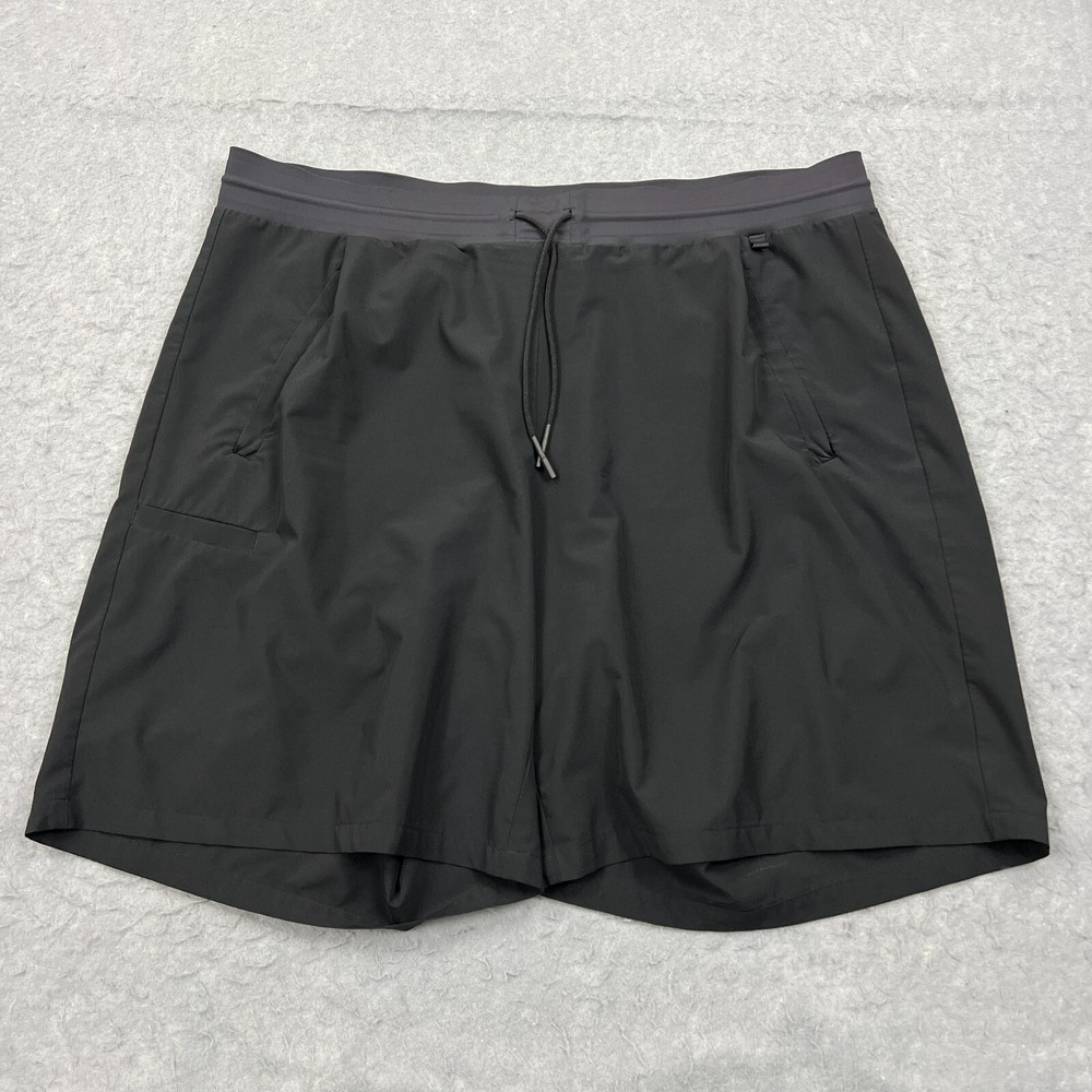 Athleta Venture Bermuda Shorts Women's 18 Black Travel Longline 9