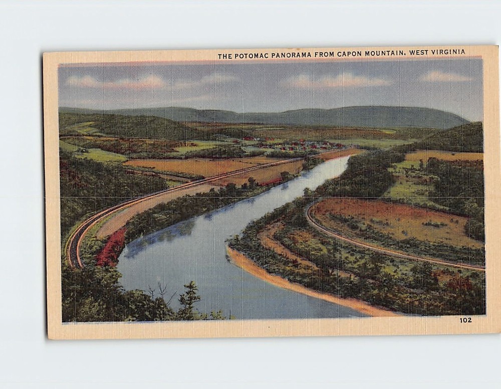 Postcard Potomac Panorama Capon Mountain West Virginia USA