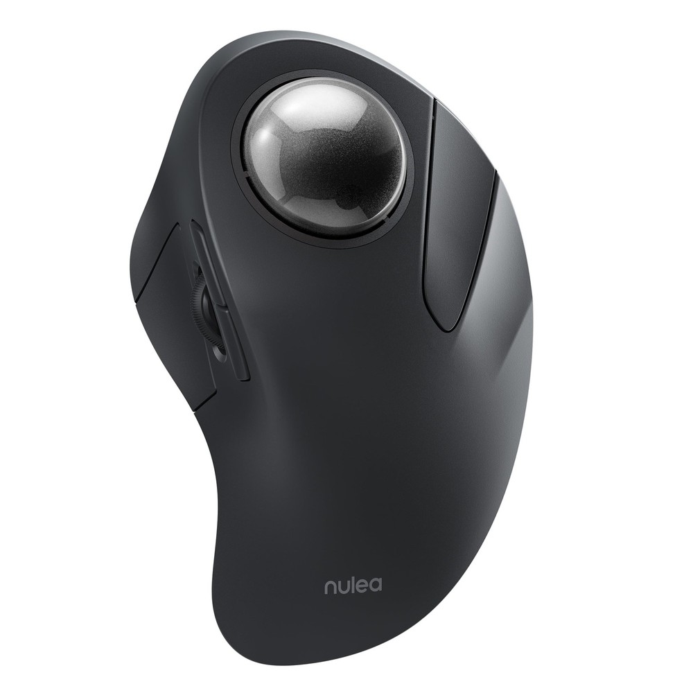 Wireless Ergonomic Bluetooth Trackball Mouse with Rechargeable Battery
