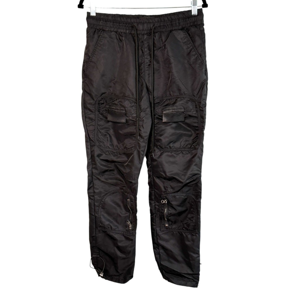 Kloud9 Mens Nylon Cargo Pants Black Size S Streetwear Gorpcore Heavy Utility