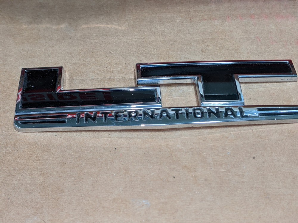OEM Used International LT Semi-Truck Hood Emblem - 1 Piece