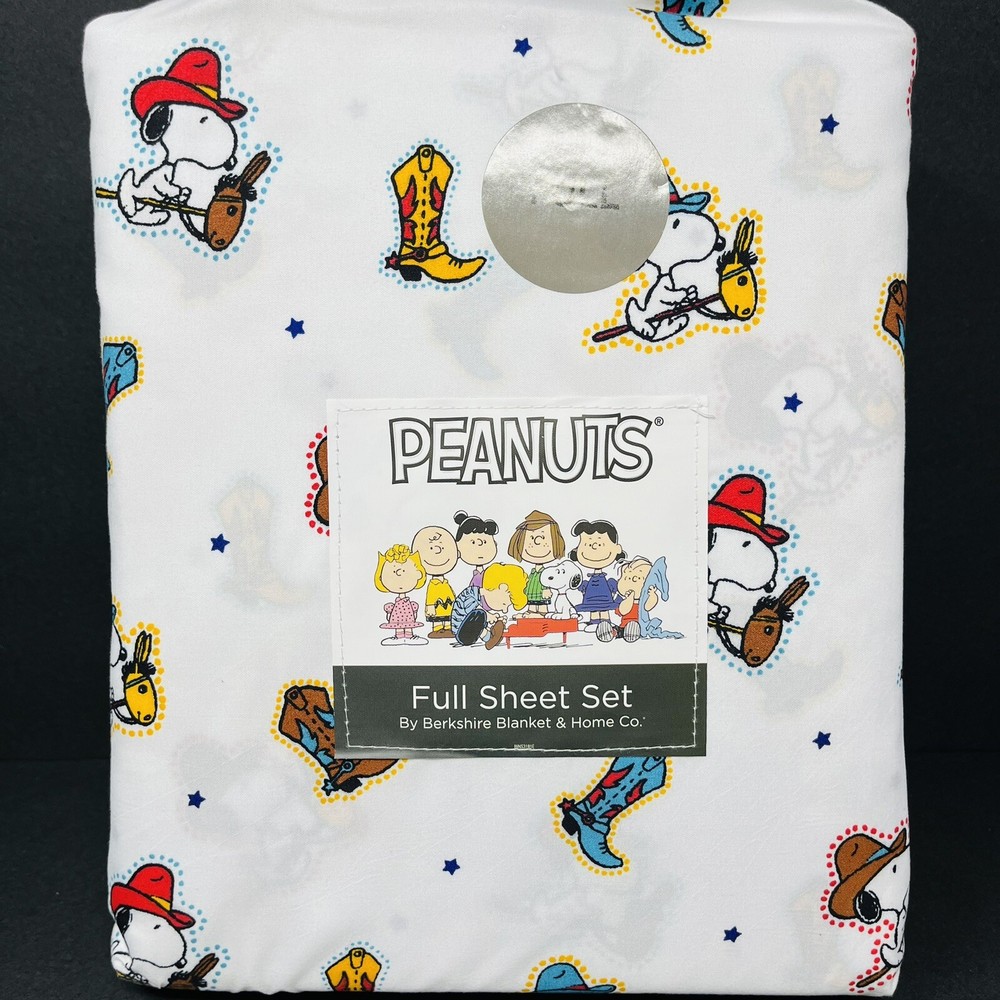 Snoopy Cowboy Costume Full Sheet Set with Hat Boots Horse Rodeo Theme