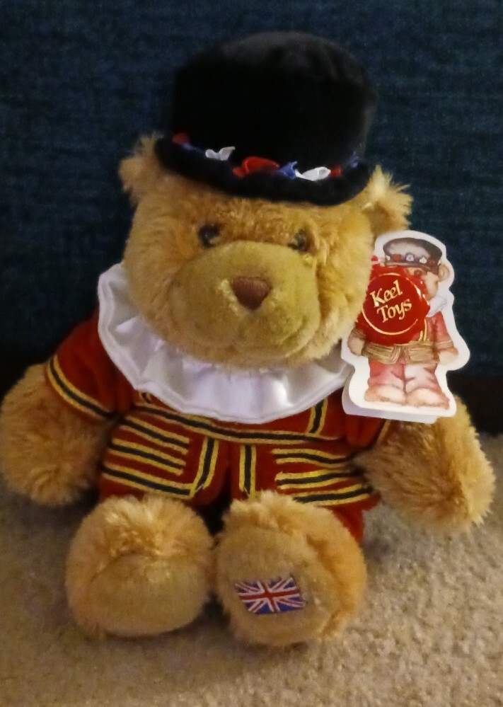 Keel Toys Royal Beefeater Guard Plush Teddy Bear Tower Of London Stuffed Animal