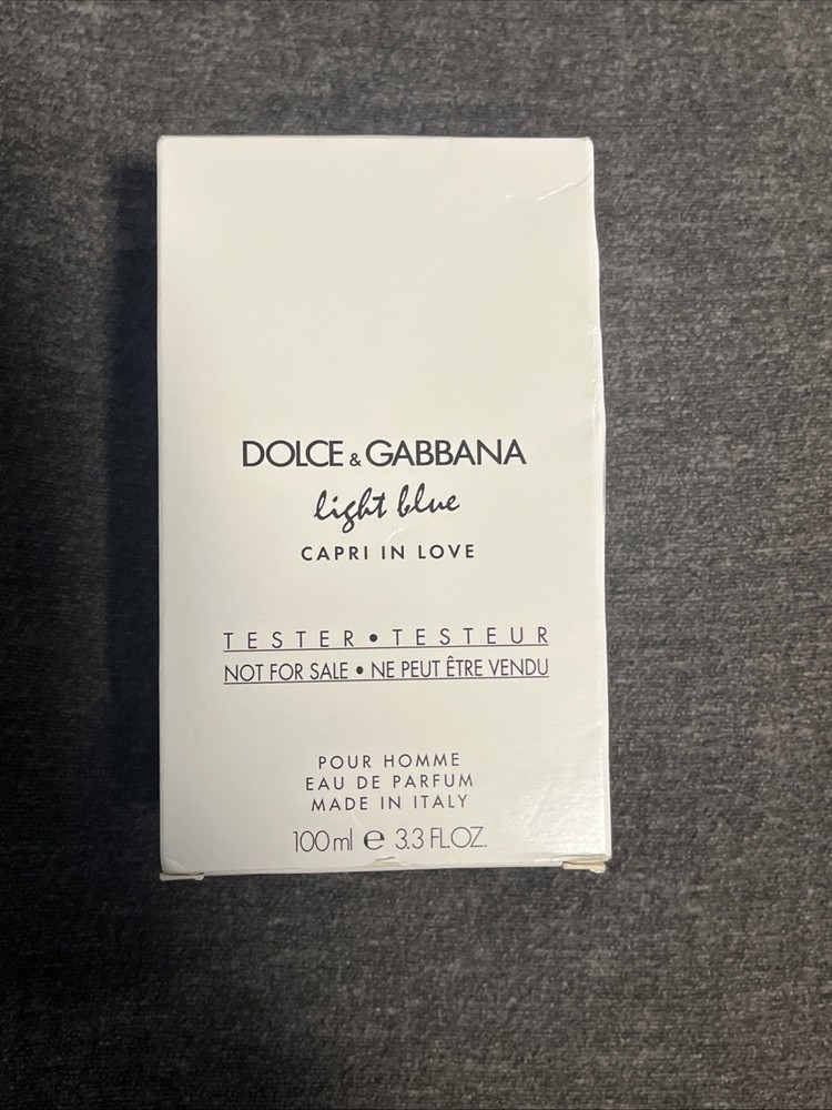 Dolce and Gabbana Light Blue Capri In Love 3.3oz Eau DE Parfum EDP POUR HOMME