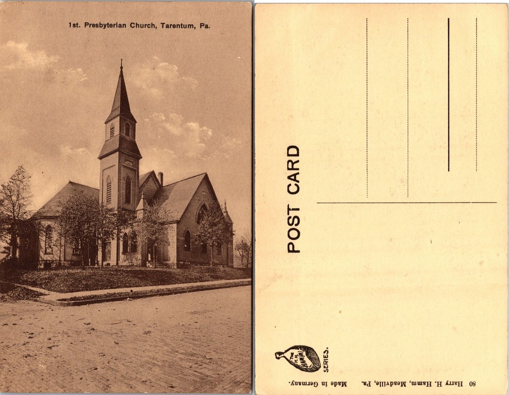 First Presbyterian Church Tarentum Pennsylvania PA Postcard