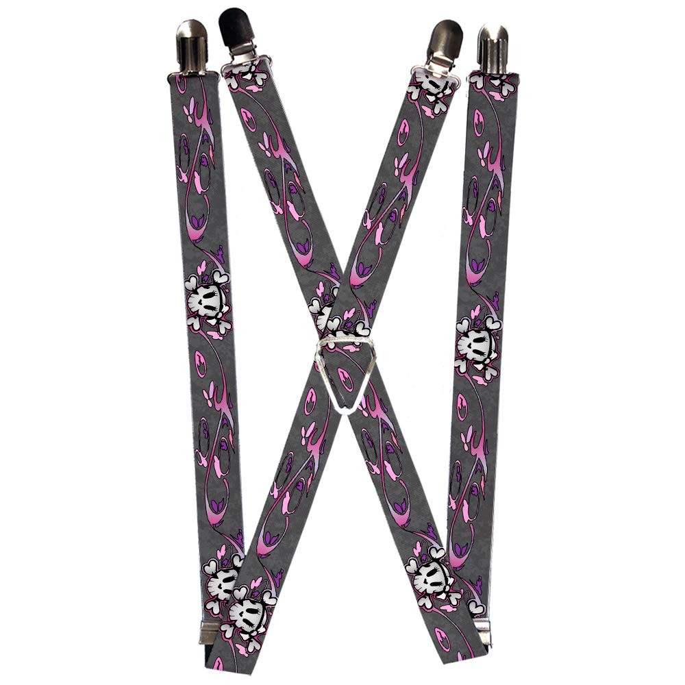 `Suspenders - 1.0`` - Girlie Skull Gray` ACC NEWAnother great item from Rarewaves USA | Free delivery!