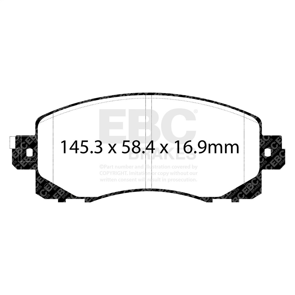 EBC Brakes DP42330R Yellowstuff Street And Track Brake Pads