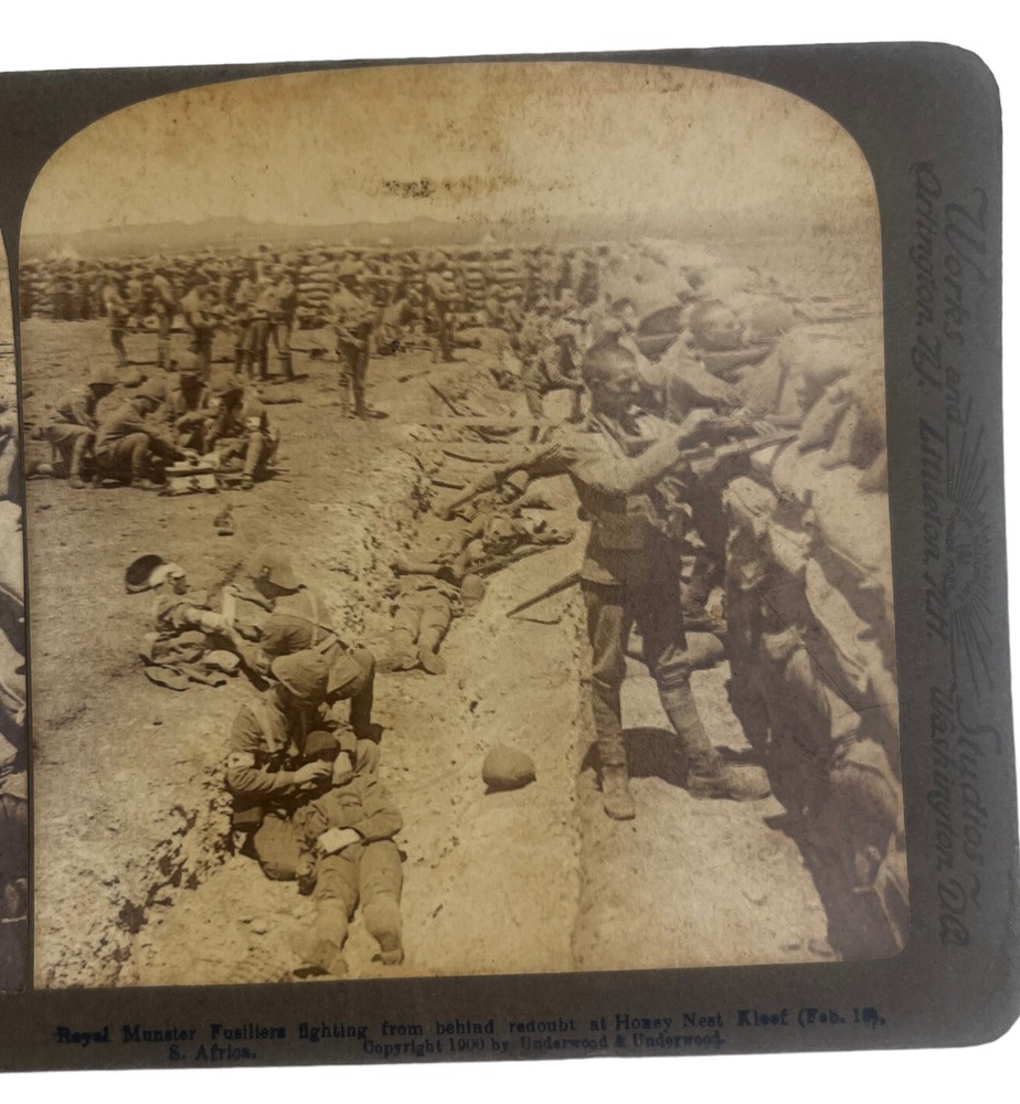 1900 Boer War S. Africa Honey Nest Kleef Antique Stereoscopic Card Stereoview