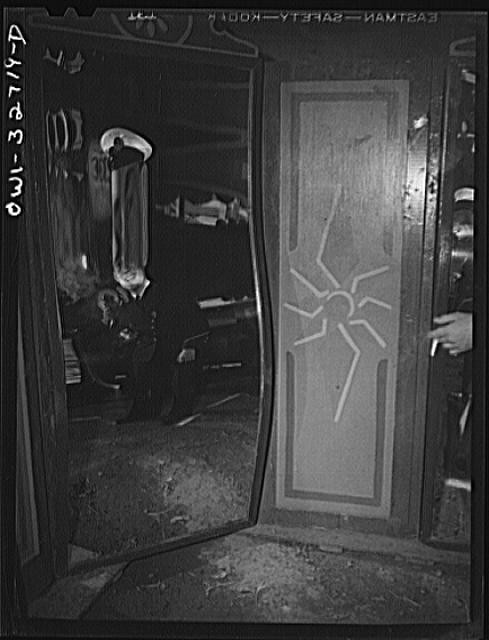 Photo:Eastman Theater Rochester New York 1930s Interior Mirror Door Detail